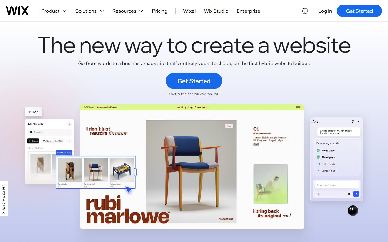 Wix homepage - add the EasyChatWidget AI chat widget to Wix
