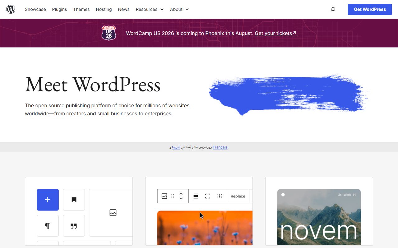 WordPress homepage - add the EasyChatWidget AI chat widget to WordPress